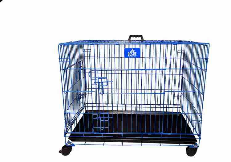 Bestie Dog Cage Crate for Pets With Wheel and Removable Tray Paw Protection 36 Inch Hard Crate Pet Crate Price in India Buy Bestie Dog Cage Crate for Pets With Wheel
