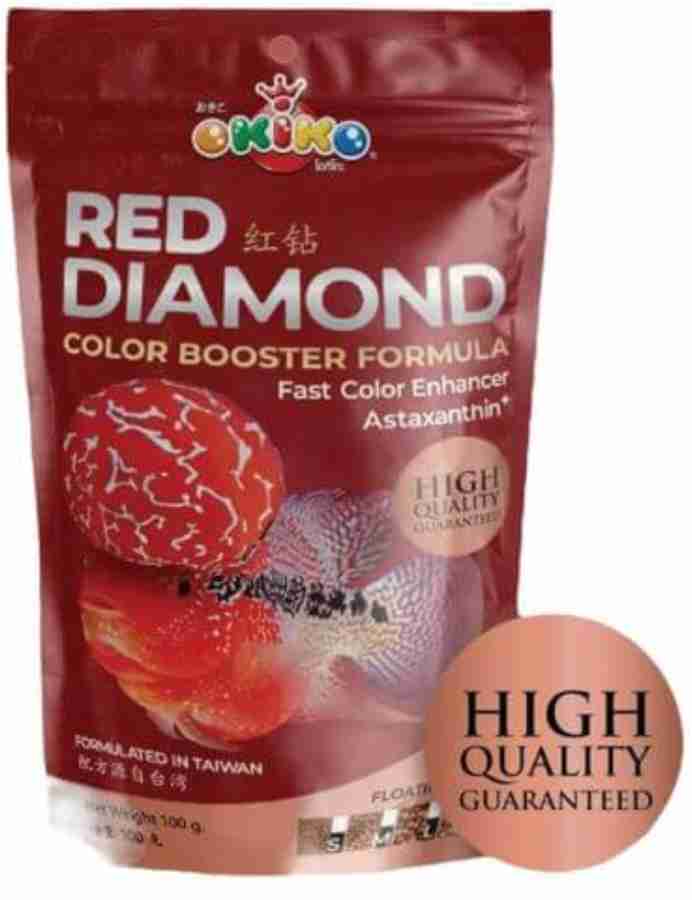 Okiko Red Diamond Color Booster Fish Feed 100g 0.1 kg Dry Young 