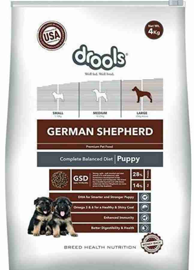 Drools German Shepherd Puppy Chicken 4 kg Dry Young Dog Food Price