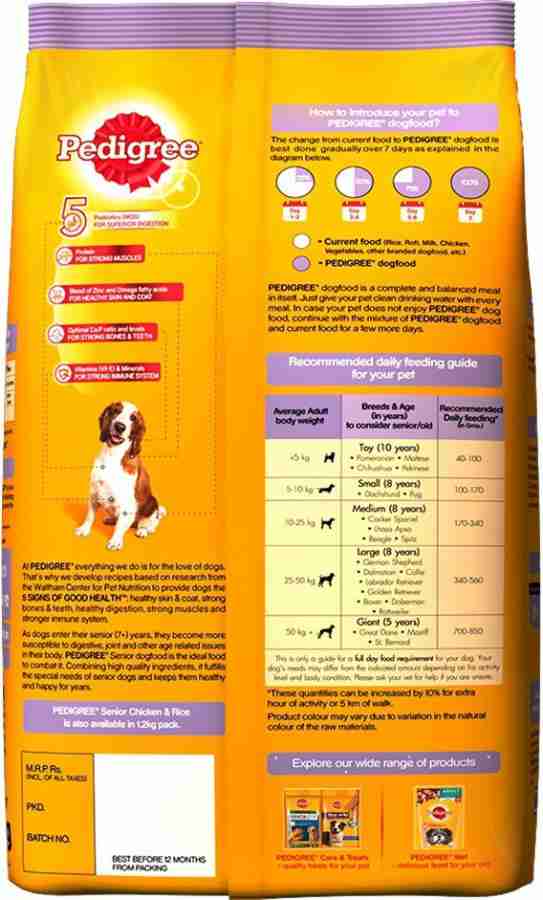 Pedigree senior hotsell dog food