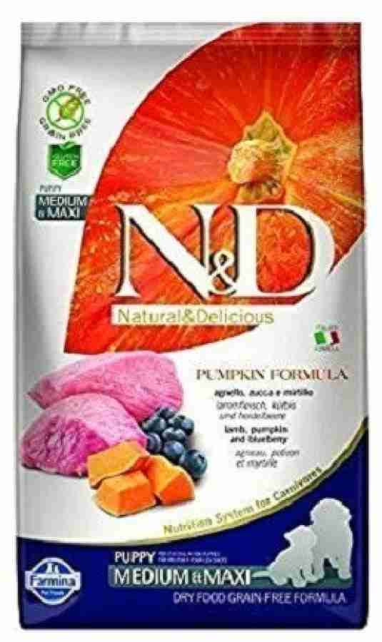 Farmina N D Grain Free Lamb and Blueberry Puppy Dog Food Medium