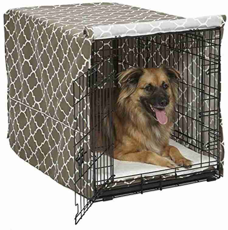Midwest Dog Crate Cover with Fabric Protector Intermediate Brown