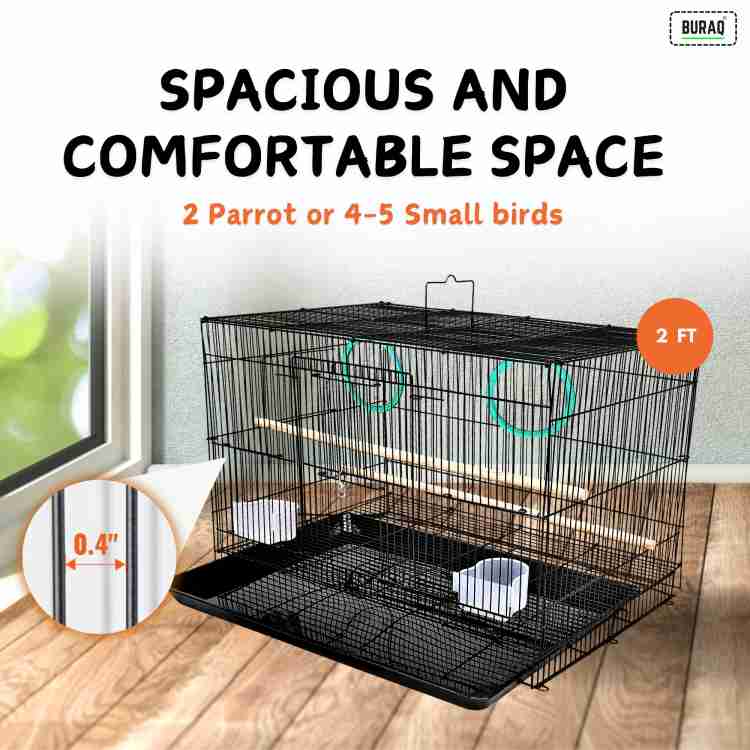 Buraq 19 Inch Hanging Bird cages for Parakeets Parrot with Stackable Hook Bird  Cage Price in India - Buy Buraq 19 Inch Hanging Bird cages for Parakeets  Parrot with Stackable Hook Bird