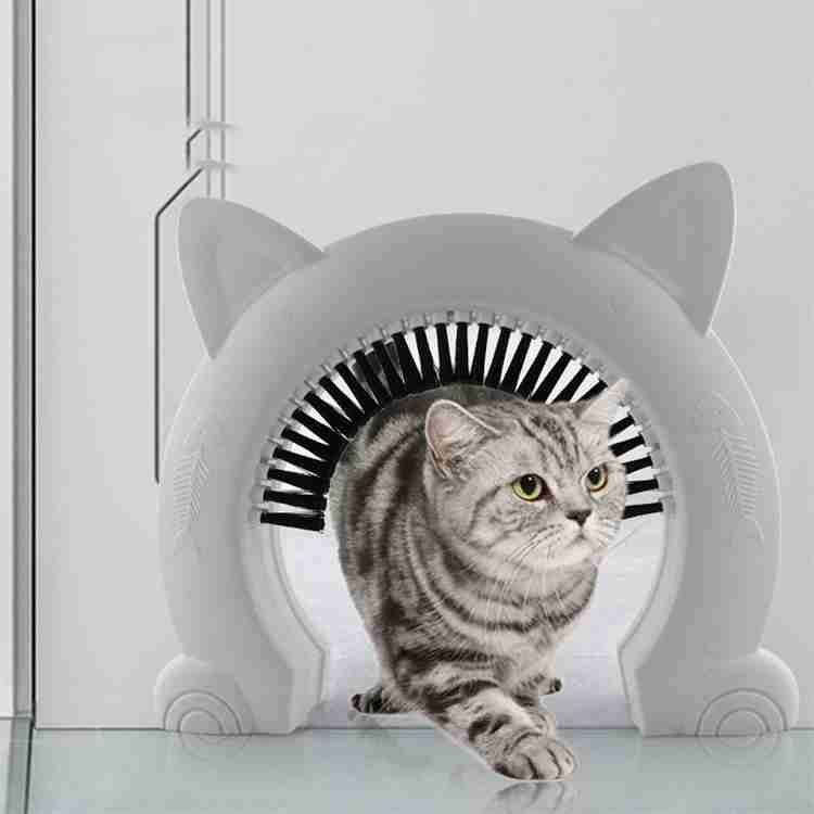 Lyla Plastic Interior Hidden Cat Door Smooth Kitty Pass Hole w Screws Access Gate Whi Dog Cage Price in India Buy Lyla Plastic Interior Hidden Cat Door Smooth Kitty Pass Hole w Screws