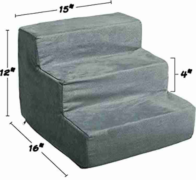 PETMAKER High Density Foam Pet Stairs 3 Steps Machine Washable