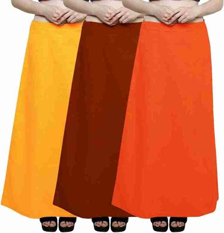 WOMEN COLOUR GURRANTED PETTICOAT PACK OF 3 BY ROOPRANG