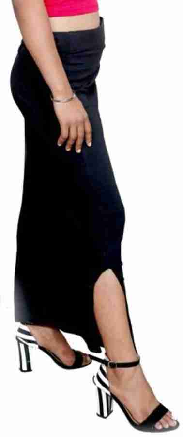 ZEANSAAR FASHION Stretchable Flared Saree Shapewear, Black