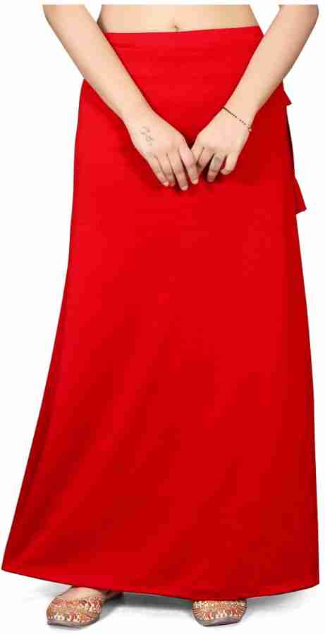 vaitan Red Saree Petticoat Bodyshaper Free Size Stretchable Lycra Blend  Petticoat Price in India - Buy vaitan Red Saree Petticoat Bodyshaper Free  Size Stretchable Lycra Blend Petticoat online at