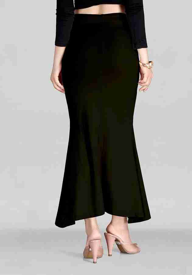 HESOFY Lycra Saree Shapewear Petticoat for Women Cotton Blend