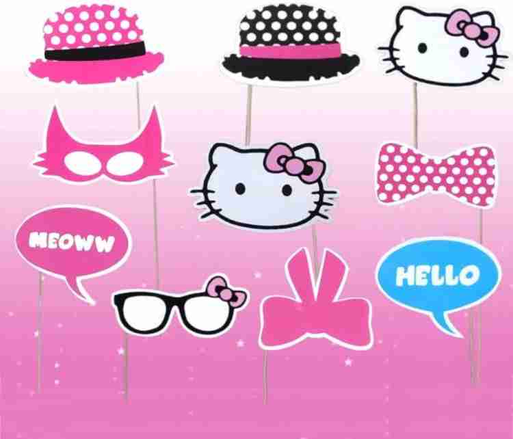 Hello kitty photo booth props hot sale