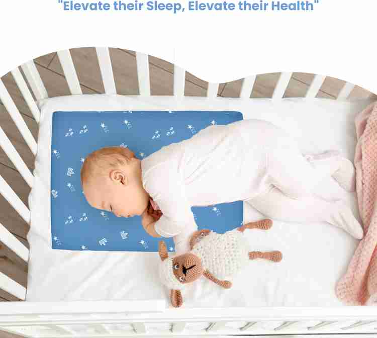 Cherilo Standard Elevated Wedge Pillow for Baby Crib Mattress Memory Foam Geometric Baby Pillow Pack of 1 Buy Cherilo Standard Elevated Wedge Pillow for Baby Crib Mattress Memory Foam