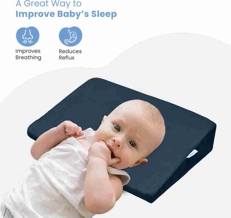 Cherilo Half Size Elevated Wedge Pillow for Baby Crib Mattress Memory Foam Solid Baby Pillow Pack of 1 Buy Cherilo Half Size Elevated Wedge Pillow for Baby Crib Mattress