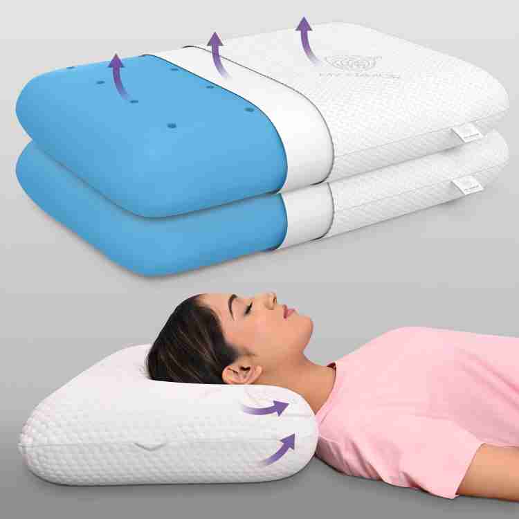 MY ARMOR Memory foam orthopedic Cooling Gel Infused Cool Gel Pillow King Size 24 x15 x5 Gel Solid Orthopaedic Pillow Pack of 2 Buy MY ARMOR Memory foam orthopedic Cooling Gel Infused Cool Gel Pillow K...