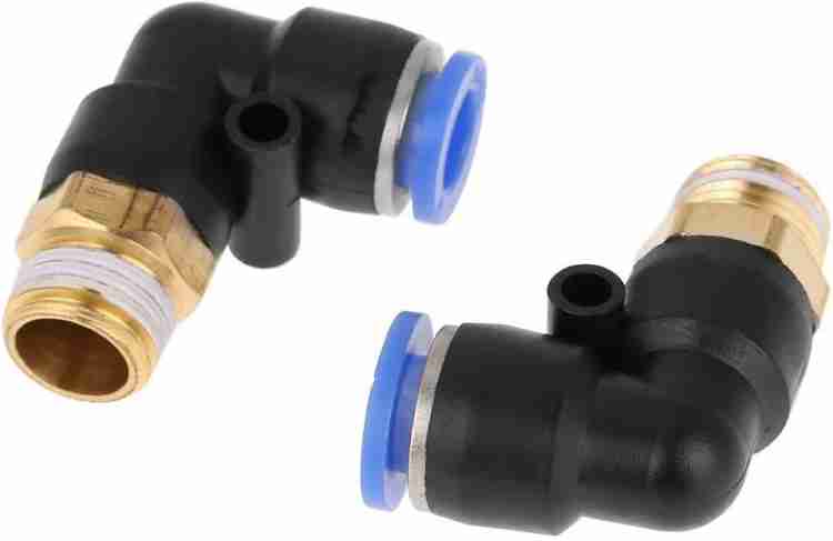 SLVC 6mm to 1/4 Thread Pneumatic Male Elbow Air Hose Pipe Quick  Fittings,Pack of 2 1-Way 90° Elbow Pipe Joint Price in India - Buy SLVC 6mm  to 1/4 Thread Pneumatic Male