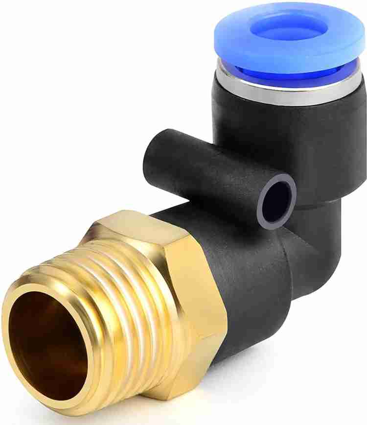 SLVC 6mm to 1/4 Thread Pneumatic Male Elbow Air Hose Pipe Quick  Fittings,Pack of 2 1-Way 90° Elbow Pipe Joint Price in India - Buy SLVC 6mm  to 1/4 Thread Pneumatic Male