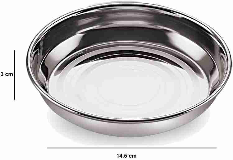 semora Stainless Steel Halwa Plate Bhajiya plate Dish Small Plates Chutney Plate Price in India Buy semora Stainless Steel Halwa Plate Bhajiya plate Dish Small Plates Chutney Plate online