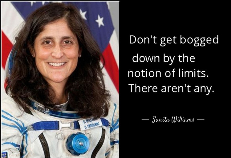 Poster Astronaut Space Quotes Sunita Williams sl-14079 (LARGE Poster, 36x24  Inches, Banner Media, Multicolor) Fine Art Print - Art & Paintings posters  in India - Buy art, film, design, movie, music, nature