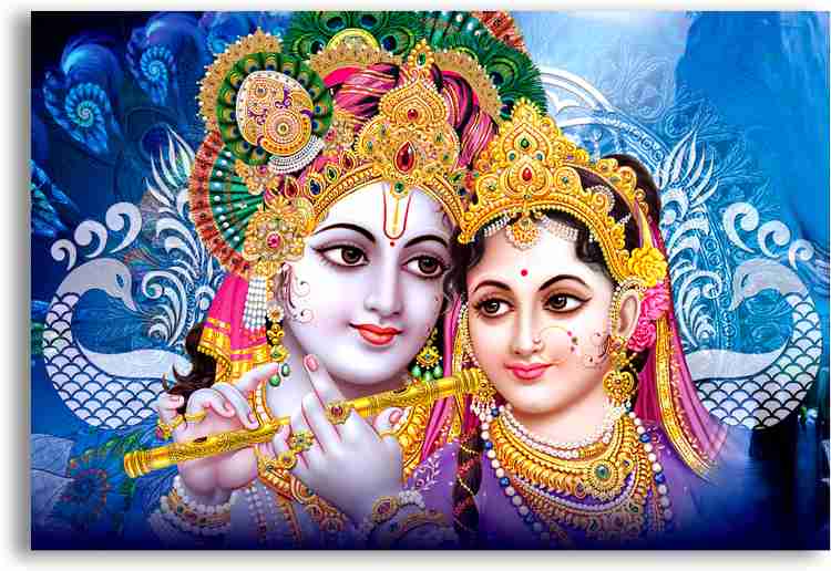 Shree Radha Krishna Poster HD God Poster For Home Decor Religious