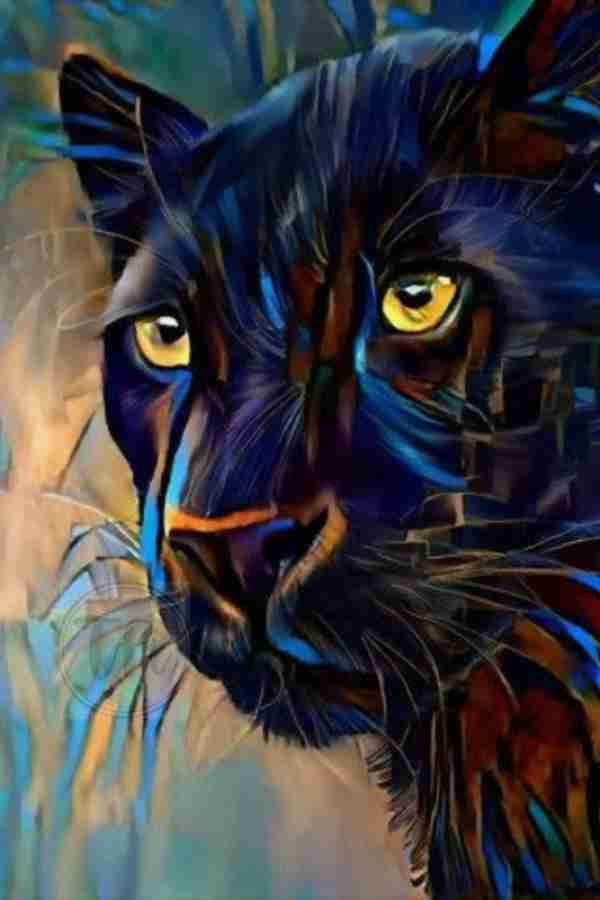 Wild Animal Black Panther Poster
