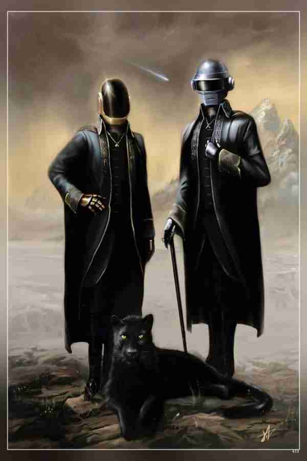 Daft Punk Starboy Painting Matte Finish Poster P 453 Paper Print