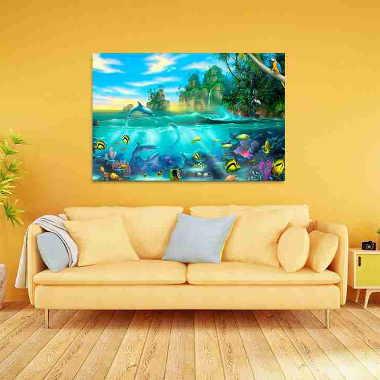 Vinyl Fish Poster scenery wallpaper poster 24x36 inch 3D Poster