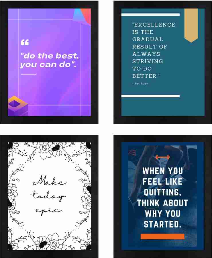 Motivational Quotes Paper Print - Quotes & Motivation, Educational, Art &  Paintings, Typography, Pop Art, Decorative posters in India - Buy art,  film, design, movie, music, nature and educational paintings/wallpapers at