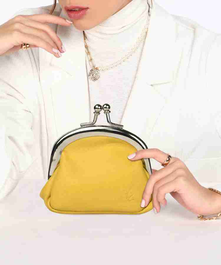 Yellow store coin purse