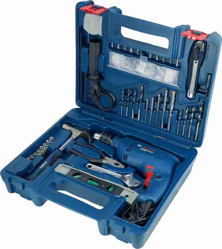 BOSCH GSB 600 Corded Electric Impact Drill Kit 600 W 13 mm 1.7 Kg 3000 RPM 1.4 Nm Variable Speed Forward Reverse Rotation Double Insulation Pistol Grip Drill Price in India Buy