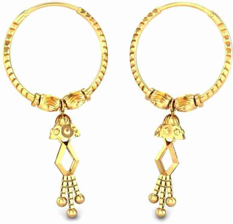 Kalyan jewellers hot sale hoop earrings