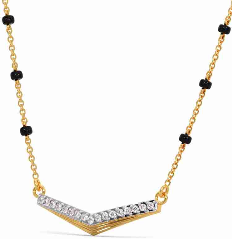 Diamond mangalsutra deals kalyan jewellers