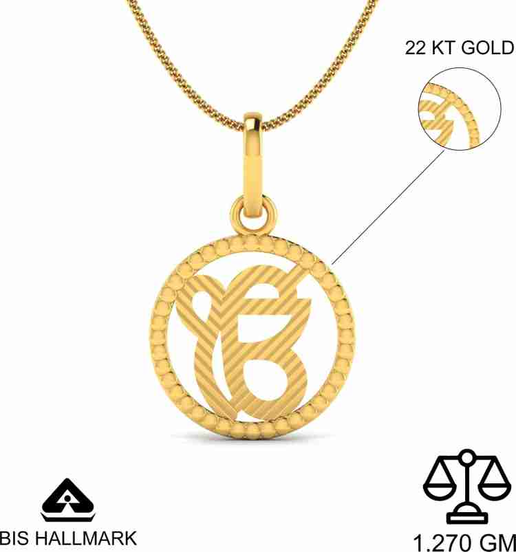 Ek onkar gold pendant discount