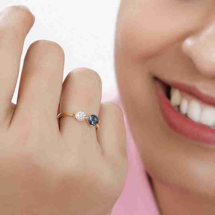 Blue sapphire ring price tanishq clearance