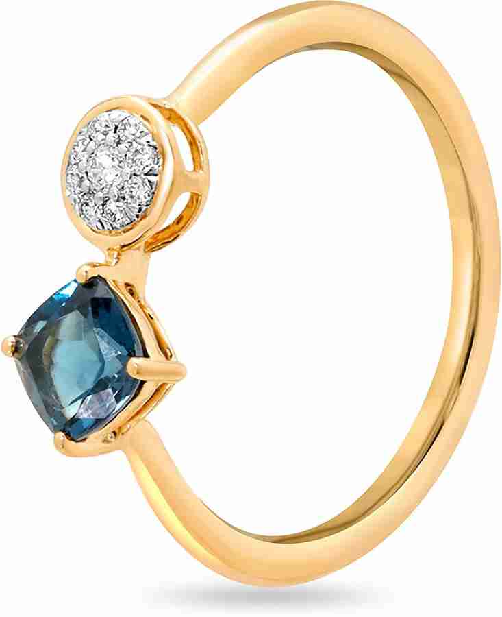 Sapphire ring tanishq shop