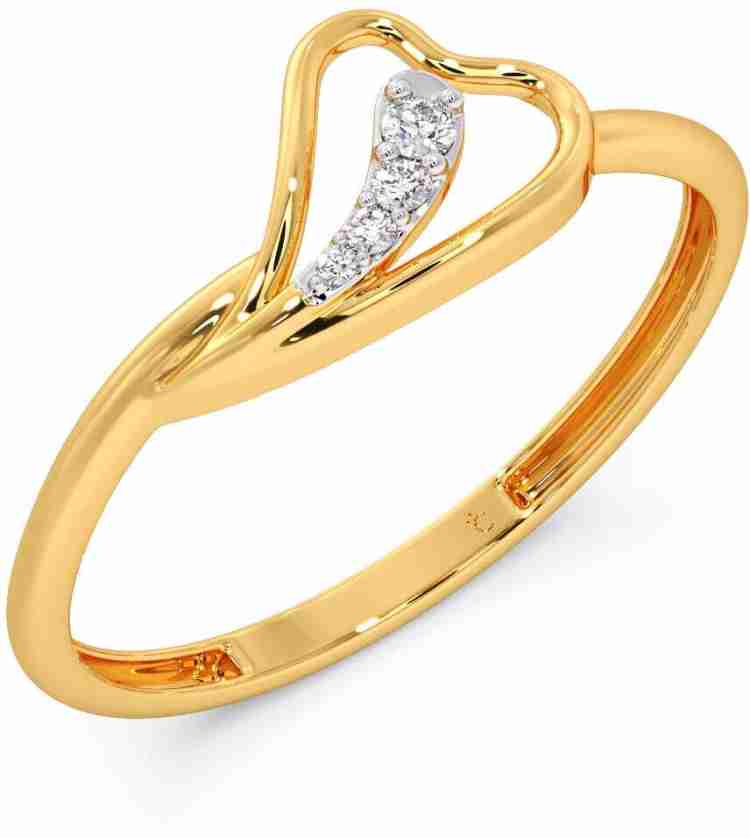 Kalyan jewellers white 2025 gold ring