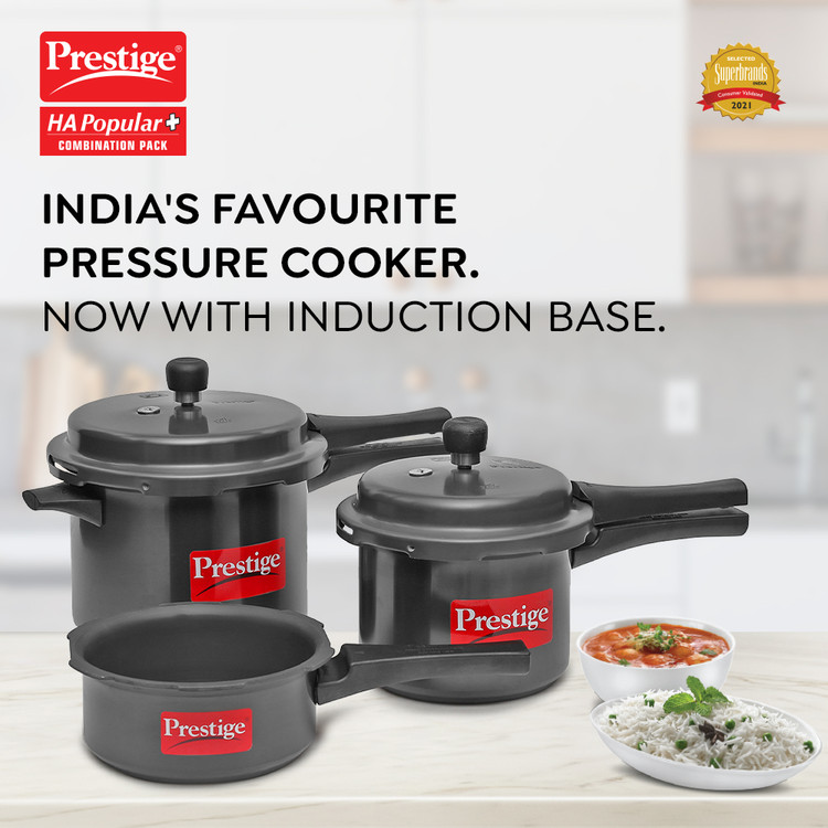 Non Stick Prestige 5l Cooker Prestige Svachh Indian Pressure