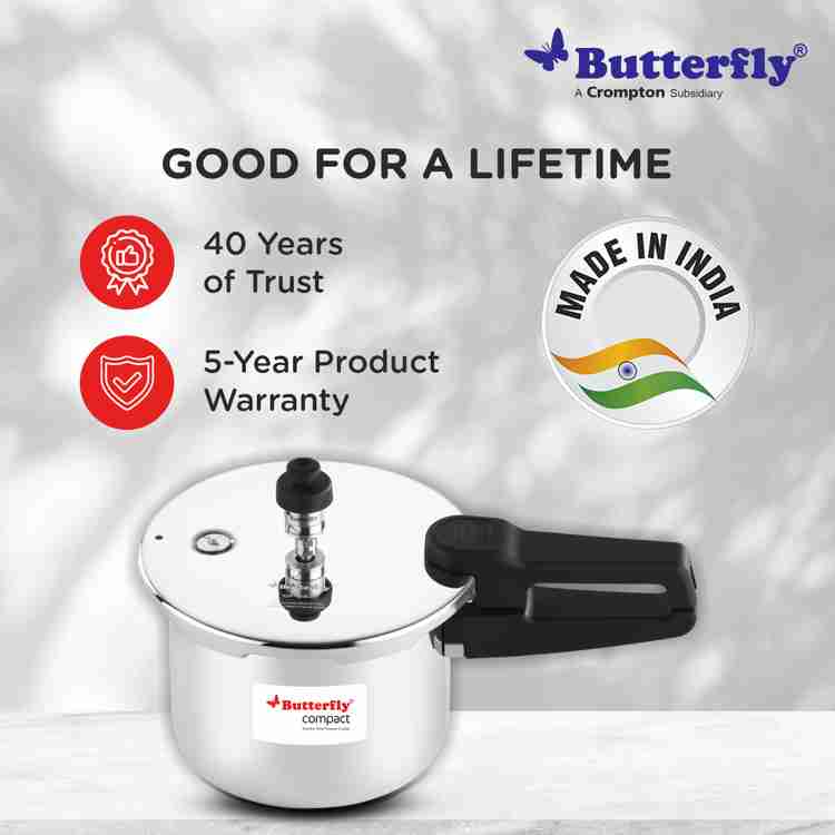 Butterfly COMPACT 2 L Induction Bottom Pressure Cooker