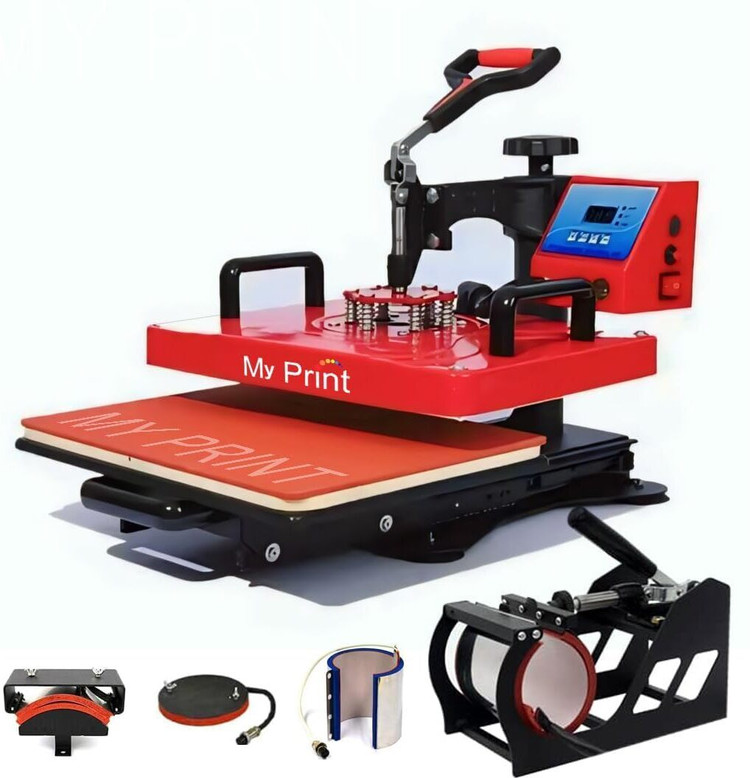 MY PRINT 5in1 HEVY DUTY Latest Sliding | Heat Press Machine | TShirt  Printing | DTF | Multi-function Color Thermal Transfer Printer - MY PRINT :  Flipkart.com