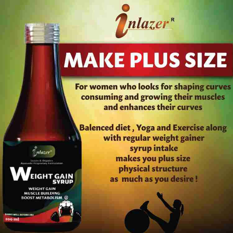 Buy Inlazer Mass Fuel Weight Gain Capsule [30] & Weight Gain Syrup
