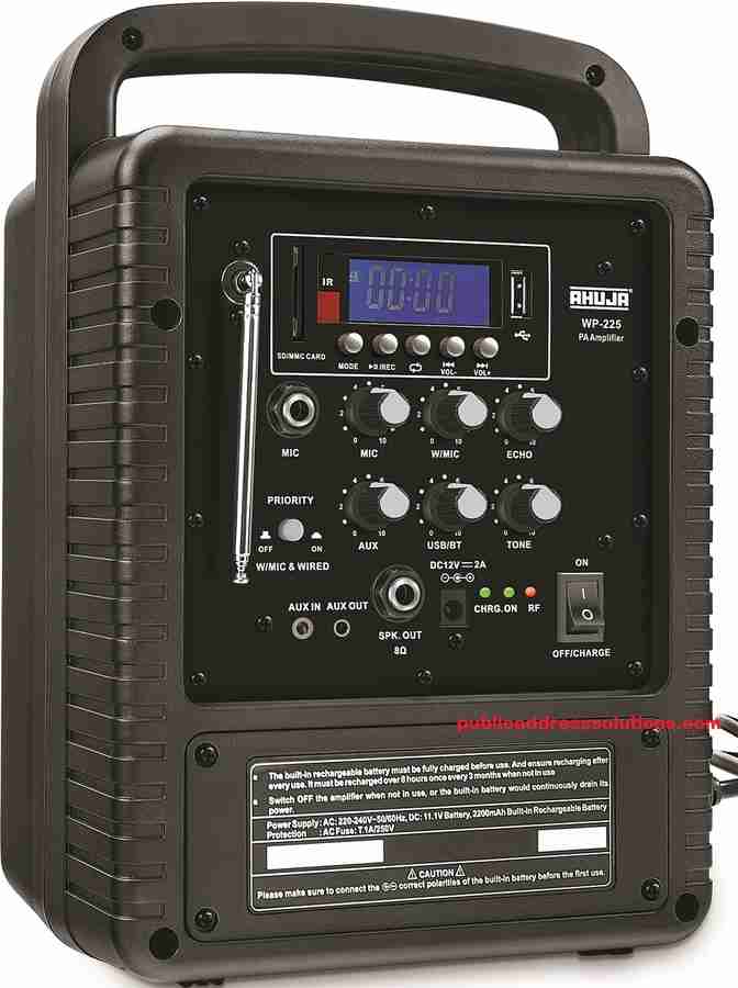 Ahuja portable shop speaker with amplifier