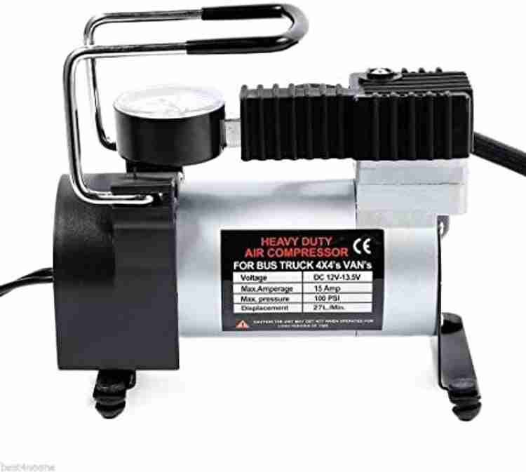 Husky electric air tire pump 12v inflator auto shop bike car truck compressor