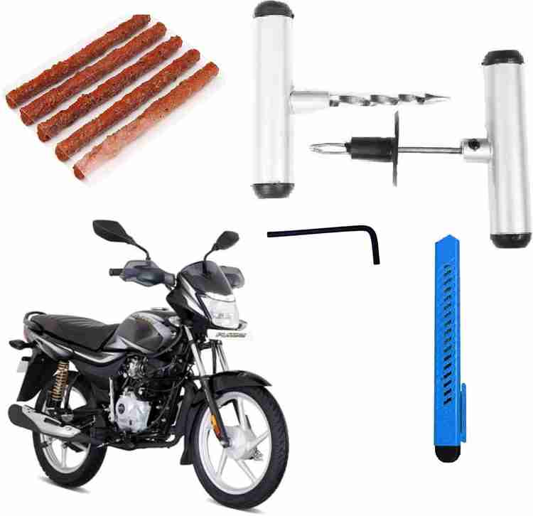 Jetnix Tubeless Tyre Puncture Repair Kit with Solid Metal Handle For Bajaj Platina Tubeless Tyre Puncture Repair Kit Price in India Buy Jetnix Tubeless Tyre Puncture Repair Kit with Solid Metal
