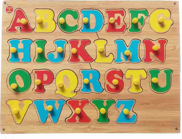 Wooden alphabet puzzle board new arrivals