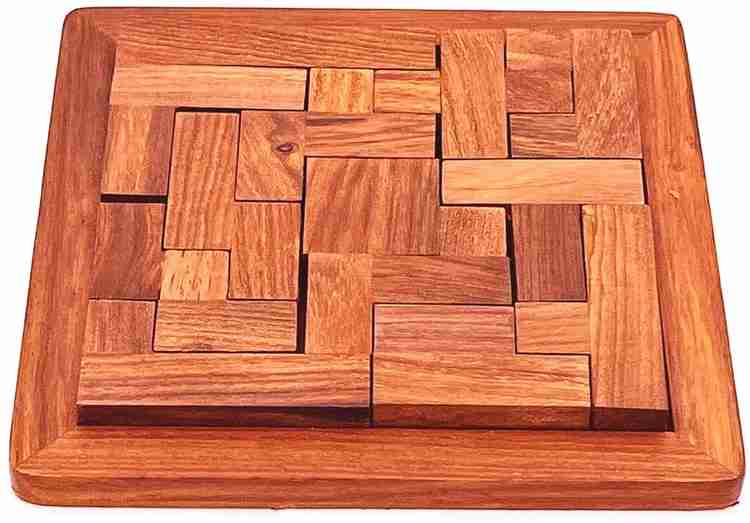 Square wooden puzzle store
