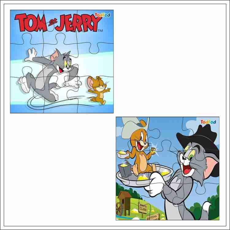 Todfod Wooden Jigsaw Puzzles Tom & Jerry Anime Cartoon Characters