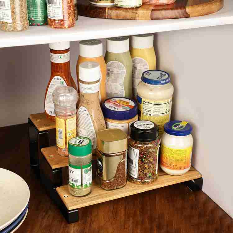 Easyroot Containers Kitchen Rack Wood Wooden 3 Step Kitchen Spice Rack Organizer Great for Kitchen Cabinet Cupboard. Price in India Buy Easyroot Containers Kitchen Rack Wood Wooden 3 Step Kitchen Spic...