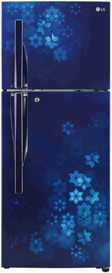 Lg double door on sale fridge blue colour