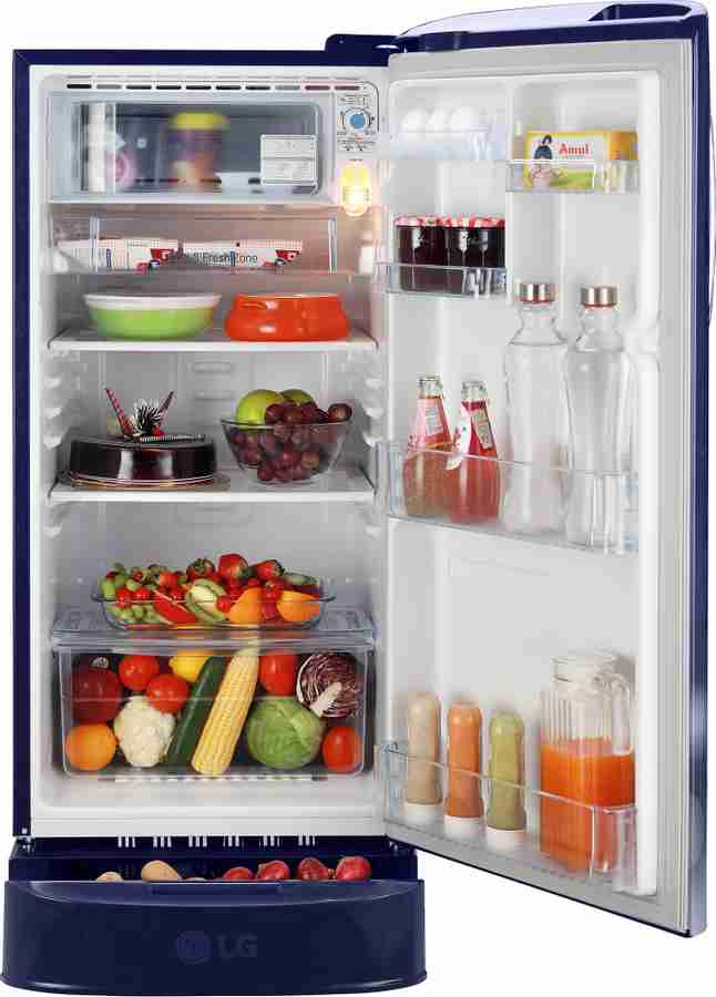 LG 185 L Direct Cool Single Door 5 Star Refrigerator with Base Drawer with Smart Inverter Compressor Fast Ice Making Online at Best Price in India Flipkart