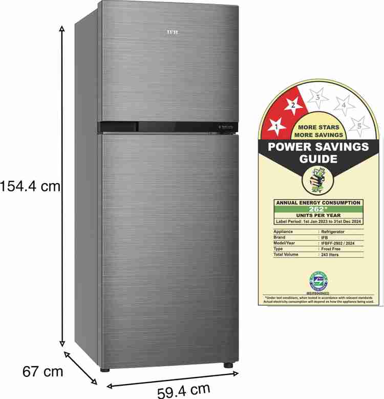 Ifb refrigerator double door price hot sale