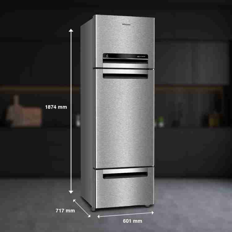 Whirlpool 300l 3 door cheap refrigerator