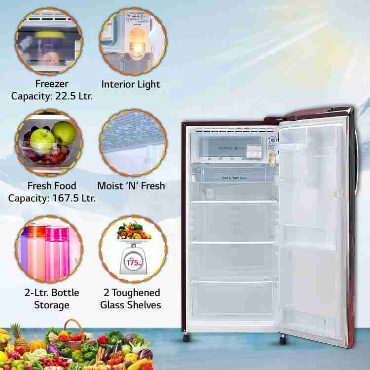 Lg 190l single door store refrigerator 4 star
